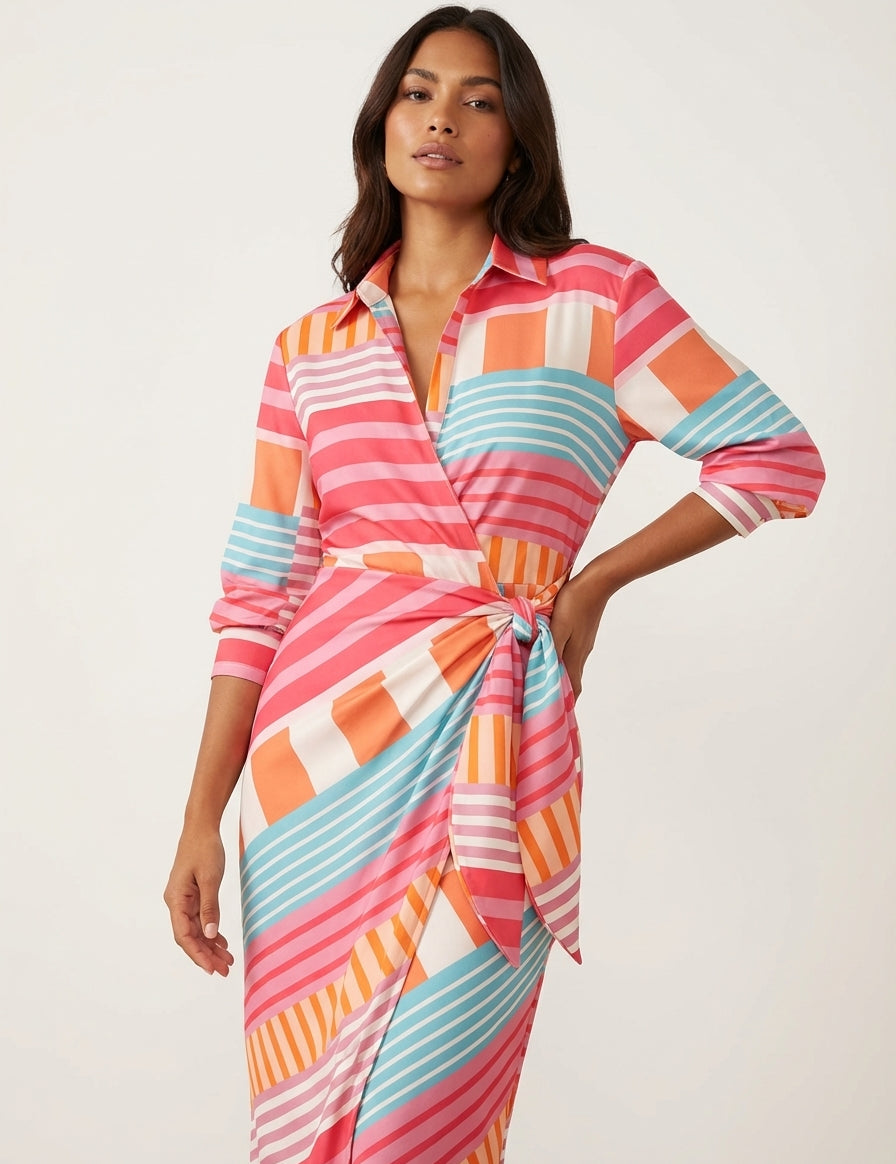 Wrap dress with an elegant print – Amélie
