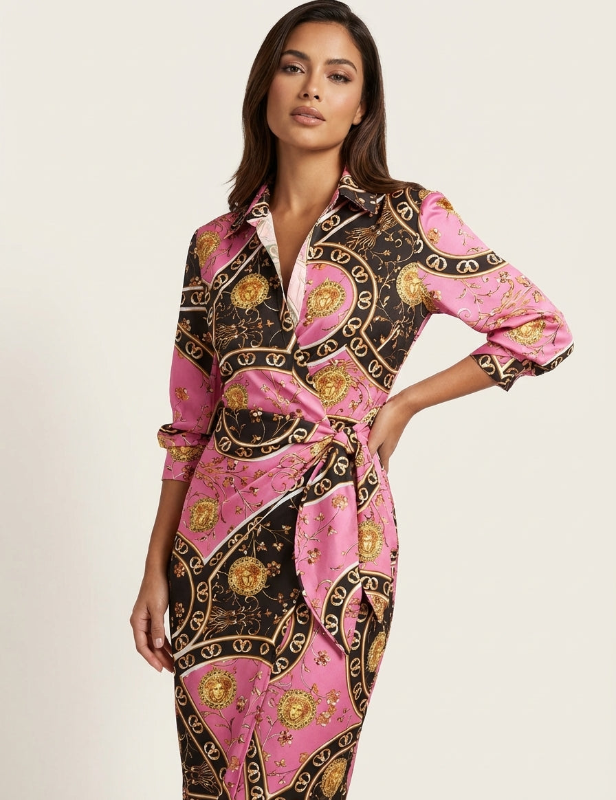 Wrap dress with an elegant print – Amélie