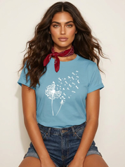 Paardenbloem print T-shirt - Vanessa