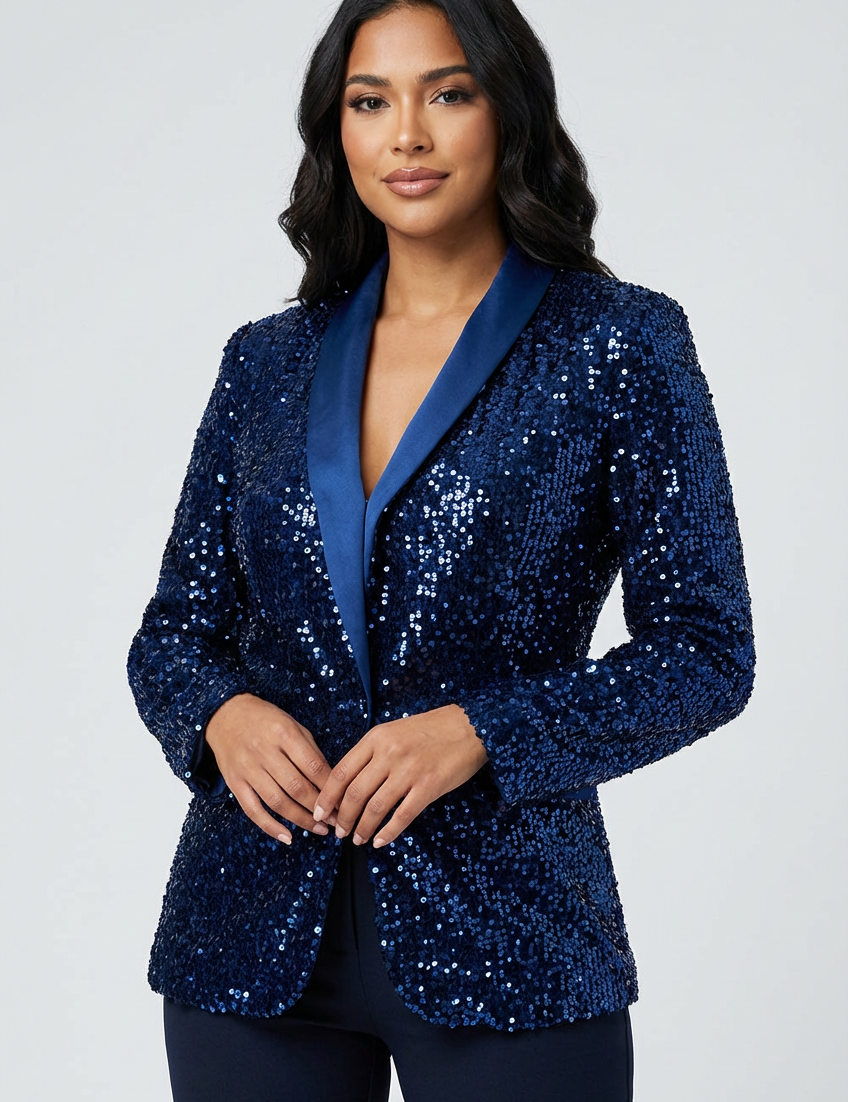 Sequin blazer for women