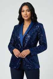 Pailletten blazer voor dames