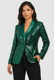 Pailletten blazer voor dames