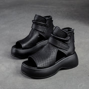 Platform sandalen met vintage uitstraling - Elara