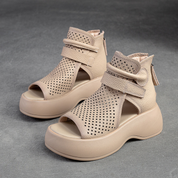 Platform sandalen met vintage uitstraling - Elara