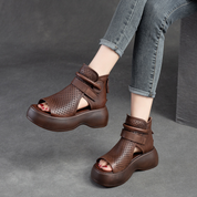 Platform sandalen met vintage uitstraling - Elara