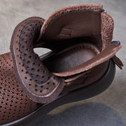 Platform sandalen met vintage uitstraling - Elara