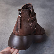 Platform sandalen met vintage uitstraling - Elara