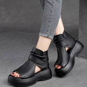 Platform sandalen met vintage uitstraling - Elara