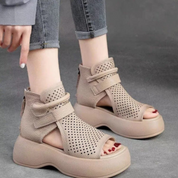 Platform sandalen met vintage uitstraling - Elara