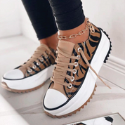 Platform sneakers met grove zool - Tess