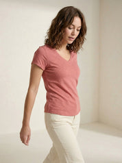 Premium Dames V-Hals T-Shirt – Mila