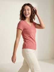 Premium Dames V-Hals T-Shirt – Mila