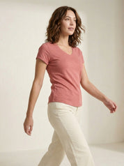 Premium Dames V-Hals T-Shirt – Mila