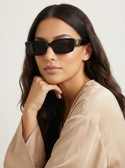 Rechthoekige retro dames zonnebril – Mirella