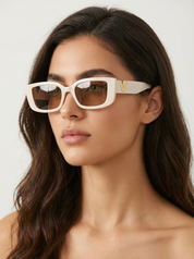 Rechthoekige retro dames zonnebril – Mirella