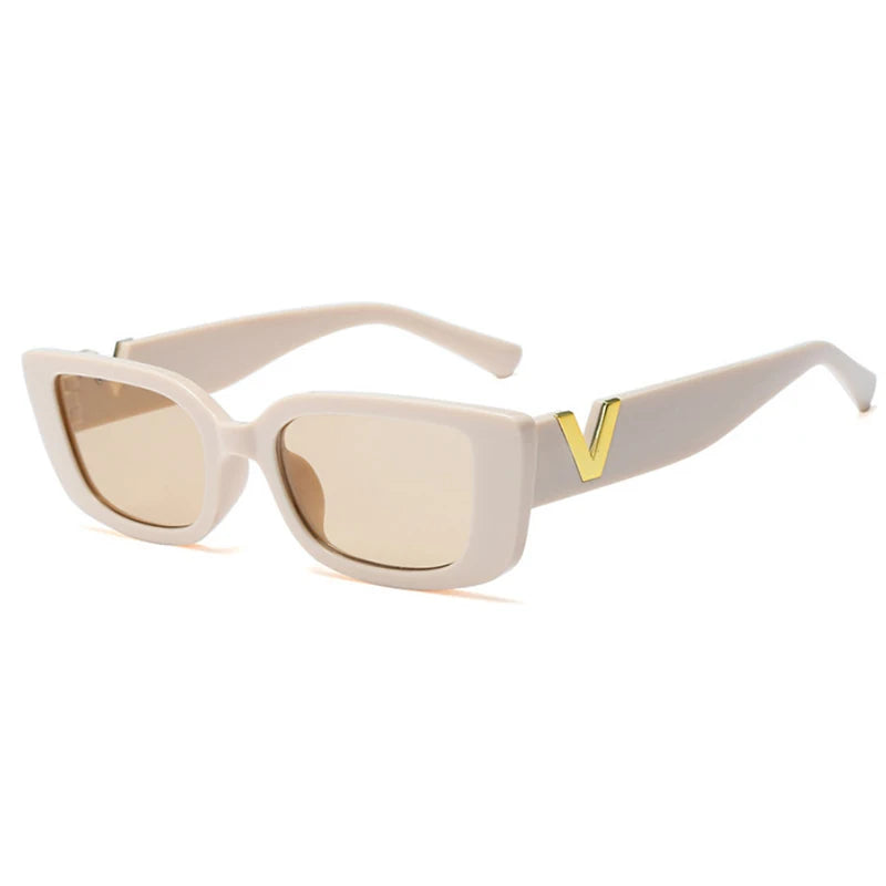 Rechthoekige retro dames zonnebril – Mirella