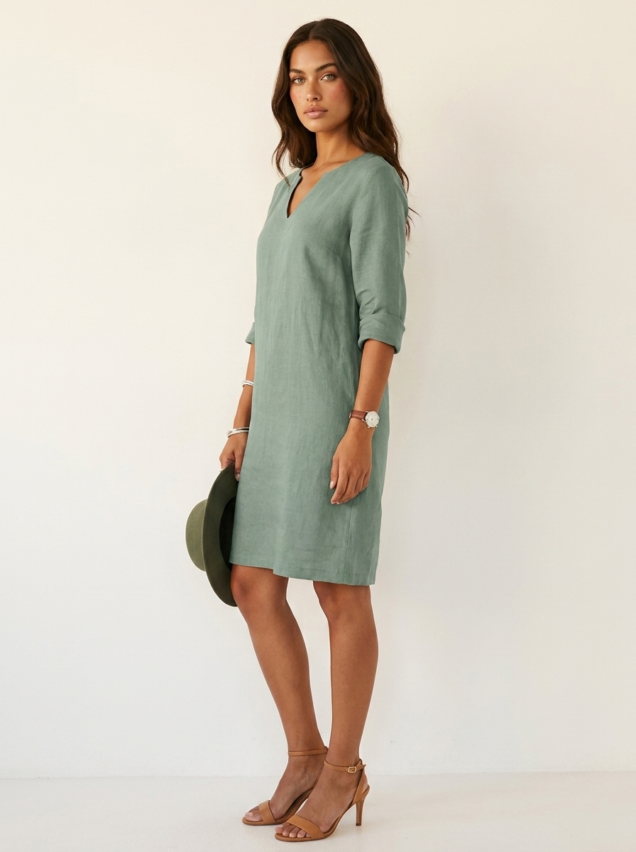 Relaxte Shiftjurk met V-hals - Sophie