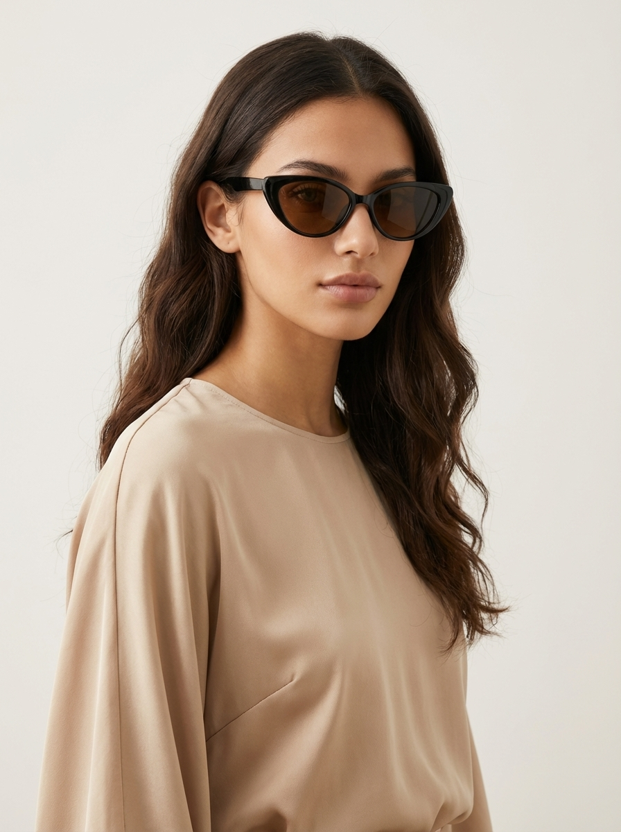 Retro cat eye zonnebril dames – Valentina