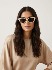 Retro cat eye zonnebril dames – Valentina