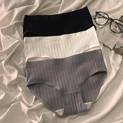 Ribbed katoenen dames slips set – Serene
