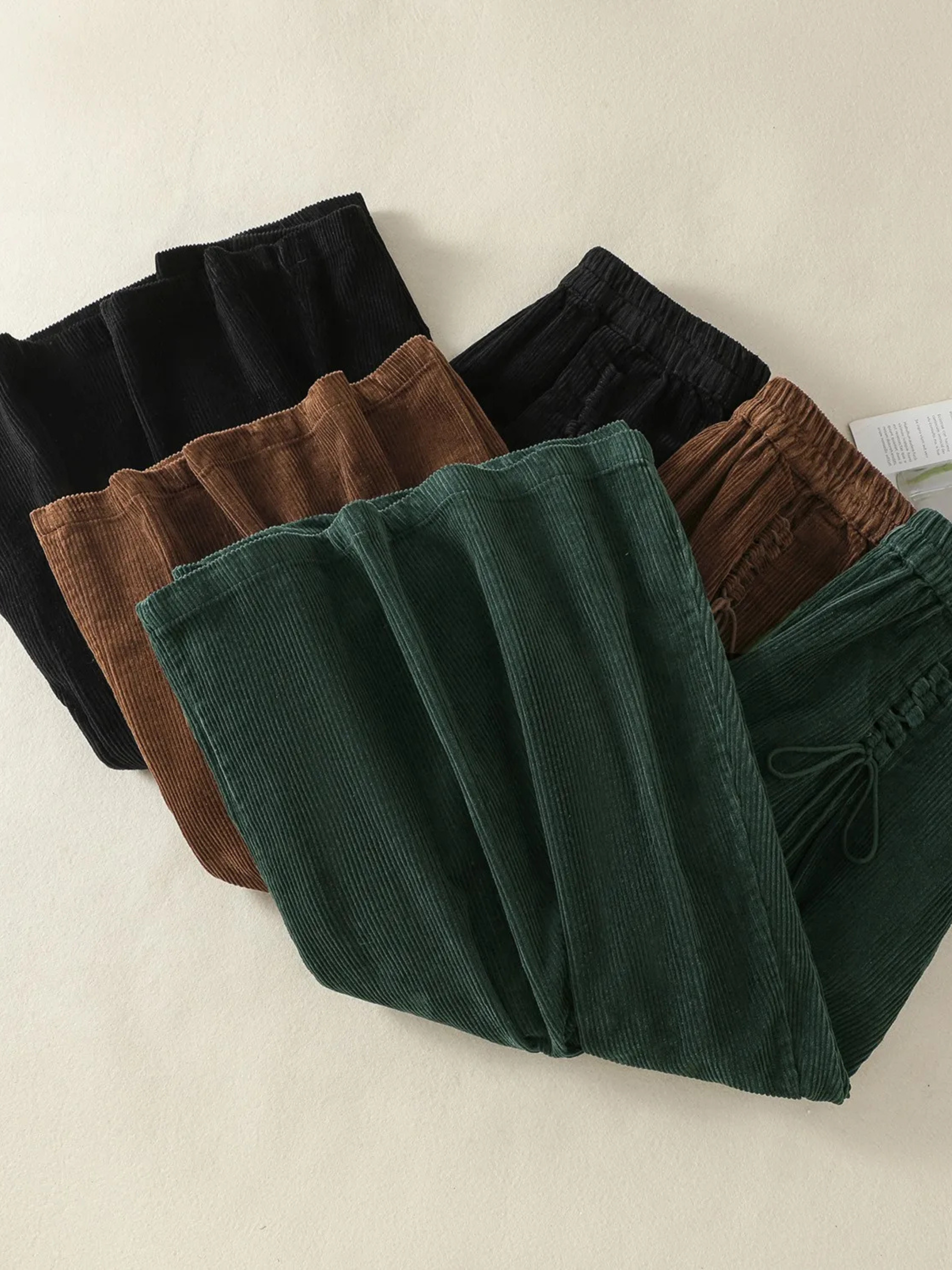 Ribfluwelen maxi damesrok  – Cassia