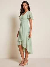 Romantische midi jurk met luxe kant - Kyle