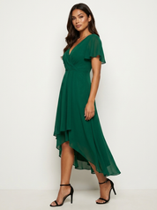 Romantische midi jurk met luxe kant - Kyle