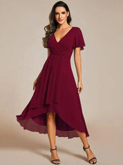 Romantische midi jurk met luxe kant - Kyle