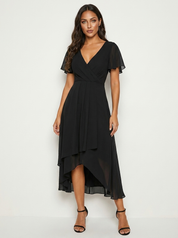 Romantische midi jurk met luxe kant - Kyle