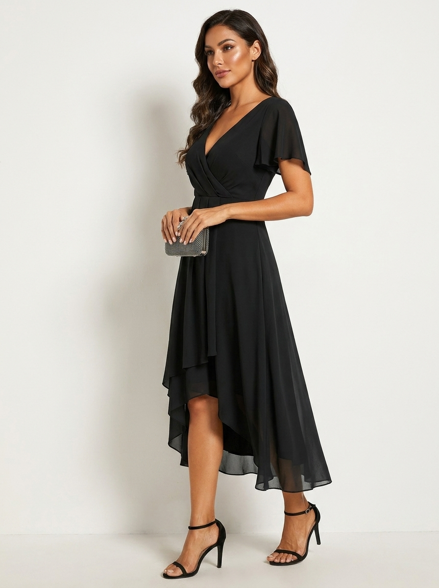 Romantische midi jurk met luxe kant - Kyle
