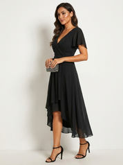 Romantische midi jurk met luxe kant - Kyle