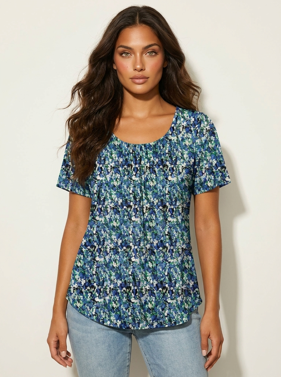 Romantische top met plooidetails - Sophie
