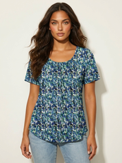 Romantische top met plooidetails - Sophie