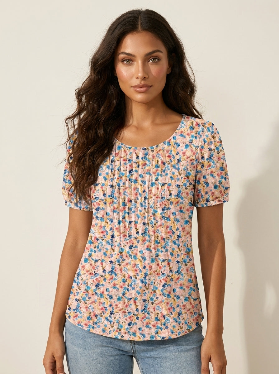 Romantische top met plooidetails - Sophie