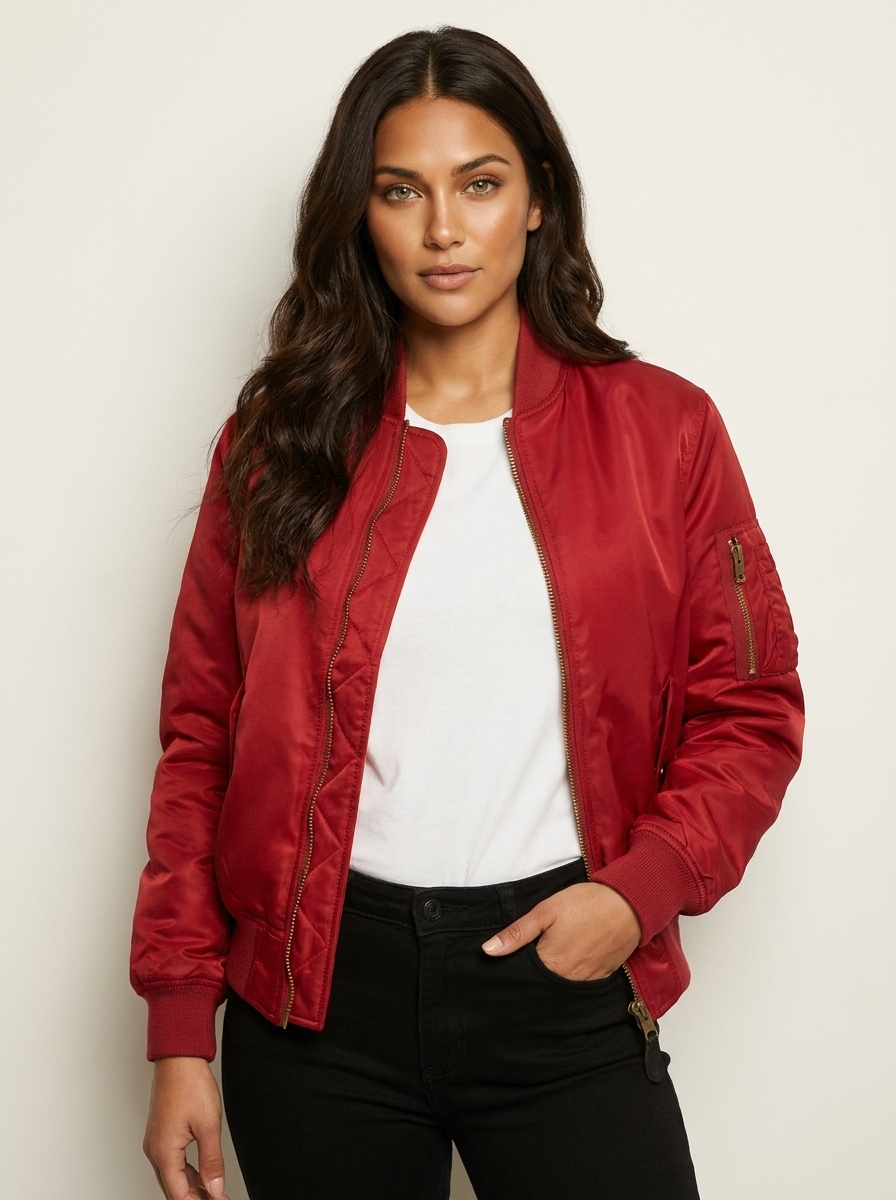 Klassiek bomberjack met utility details - Julia