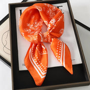 Satijnen dames sjaal met print - Elodie