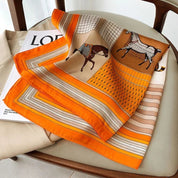 Satijnen dames sjaal met print - Elodie