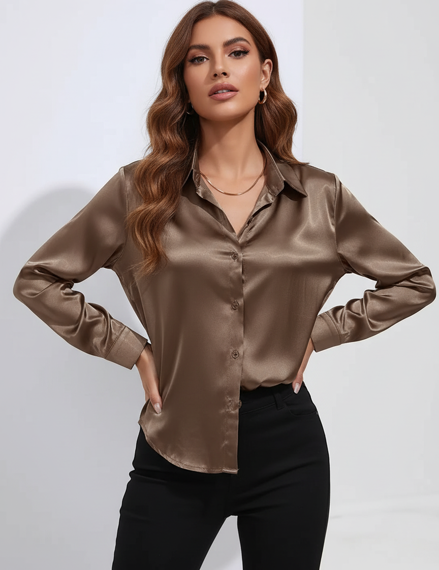 Satin women’s blouse – Valerie