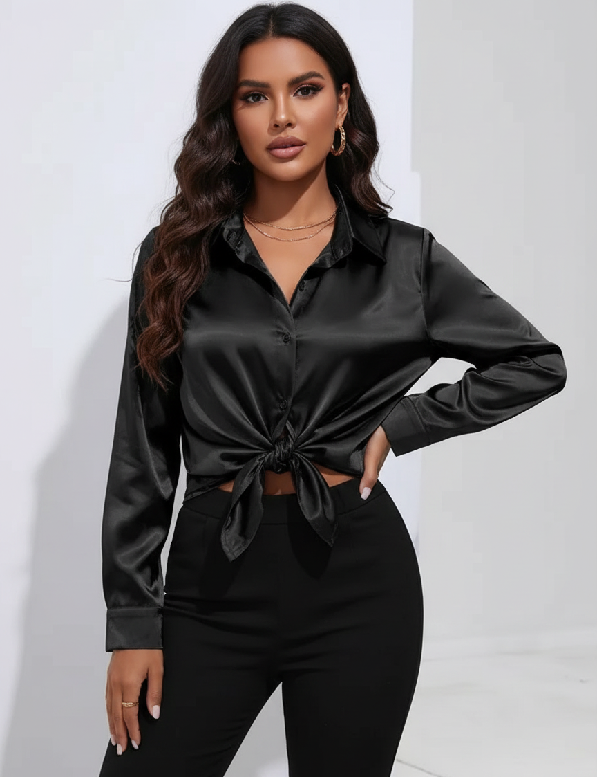 Satin women’s blouse – Valerie