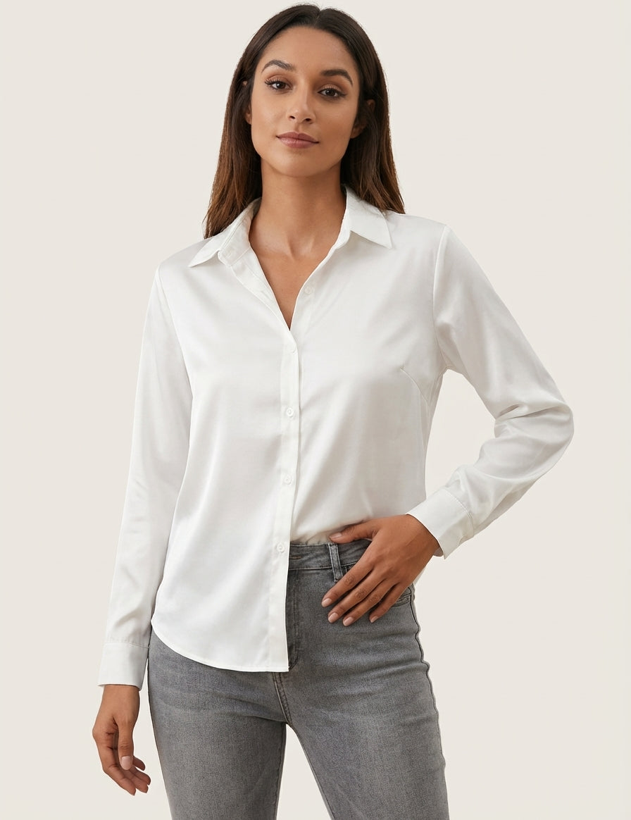 Satin women’s blouse – Lynn