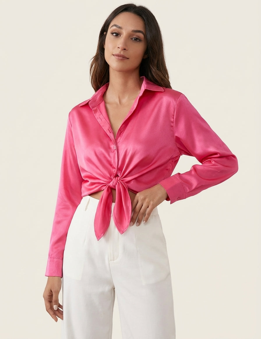 Satin women’s blouse – Lynn