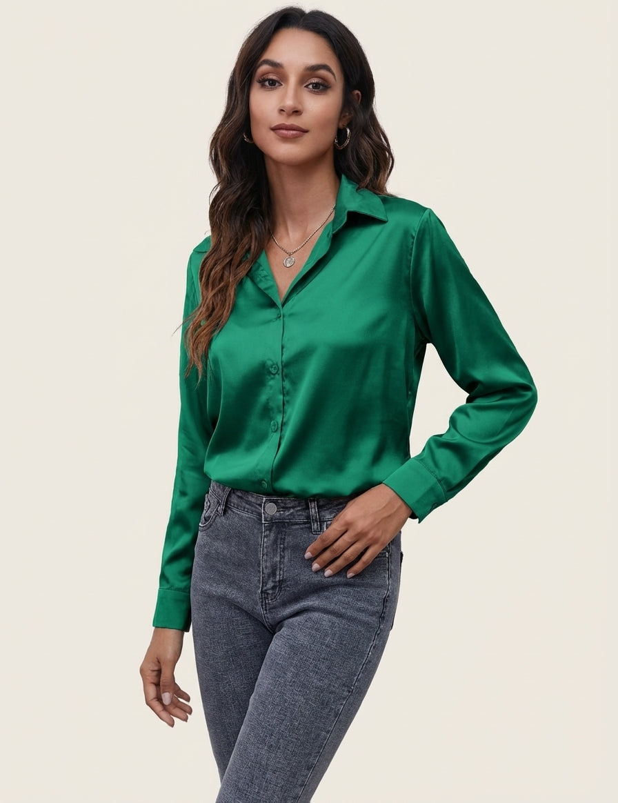 Satin women’s blouse – Lynn