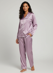Satijnen dames pyjamaset voor dames