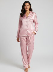 Satijnen dames pyjamaset voor dames