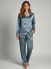Satijnen dames pyjamaset voor dames