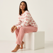 Schattige fleece pyjamaset voor dames – Eve