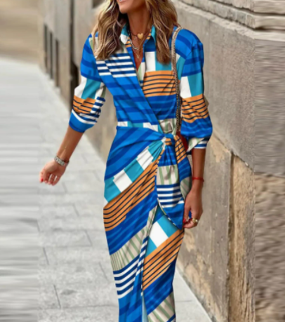 Wrap dress with an elegant print – Amélie