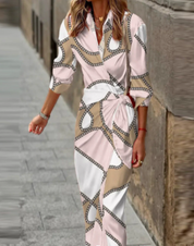 Wrap dress with an elegant print – Amélie