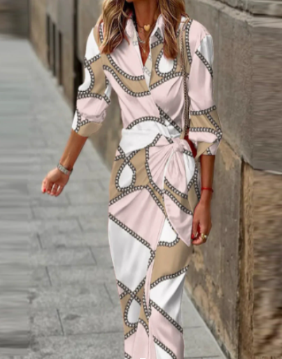 Wrap dress with an elegant print – Amélie