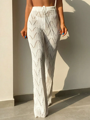 Sheer open-knit damesbroek – Azaria